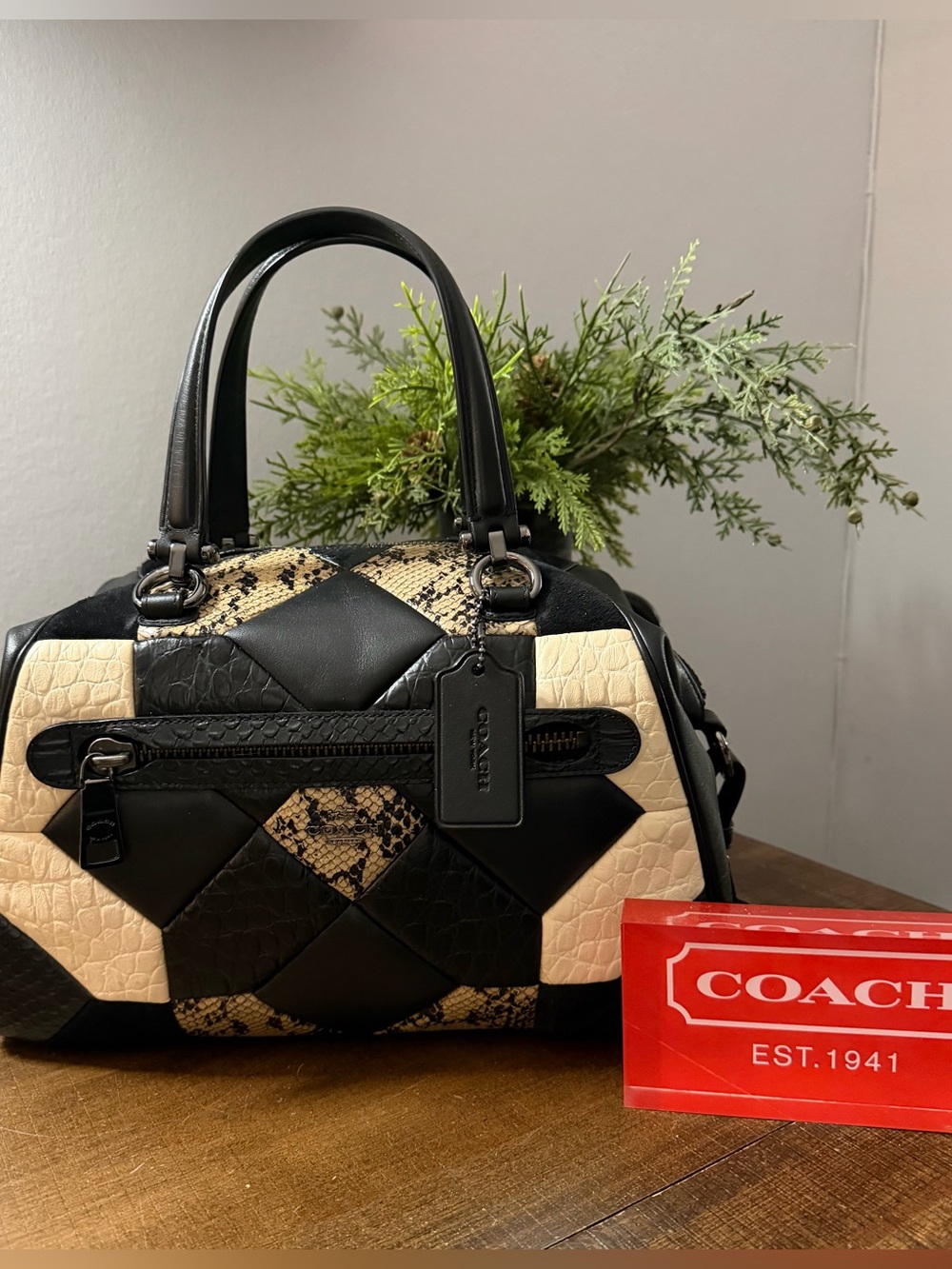 Coach Canyon Quilt Primrose Satchel/Crossbody Bag
